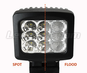 Additional LED Light Square 90W CREE for 4WD - ATV - SSV Spotlight VS Floodlight